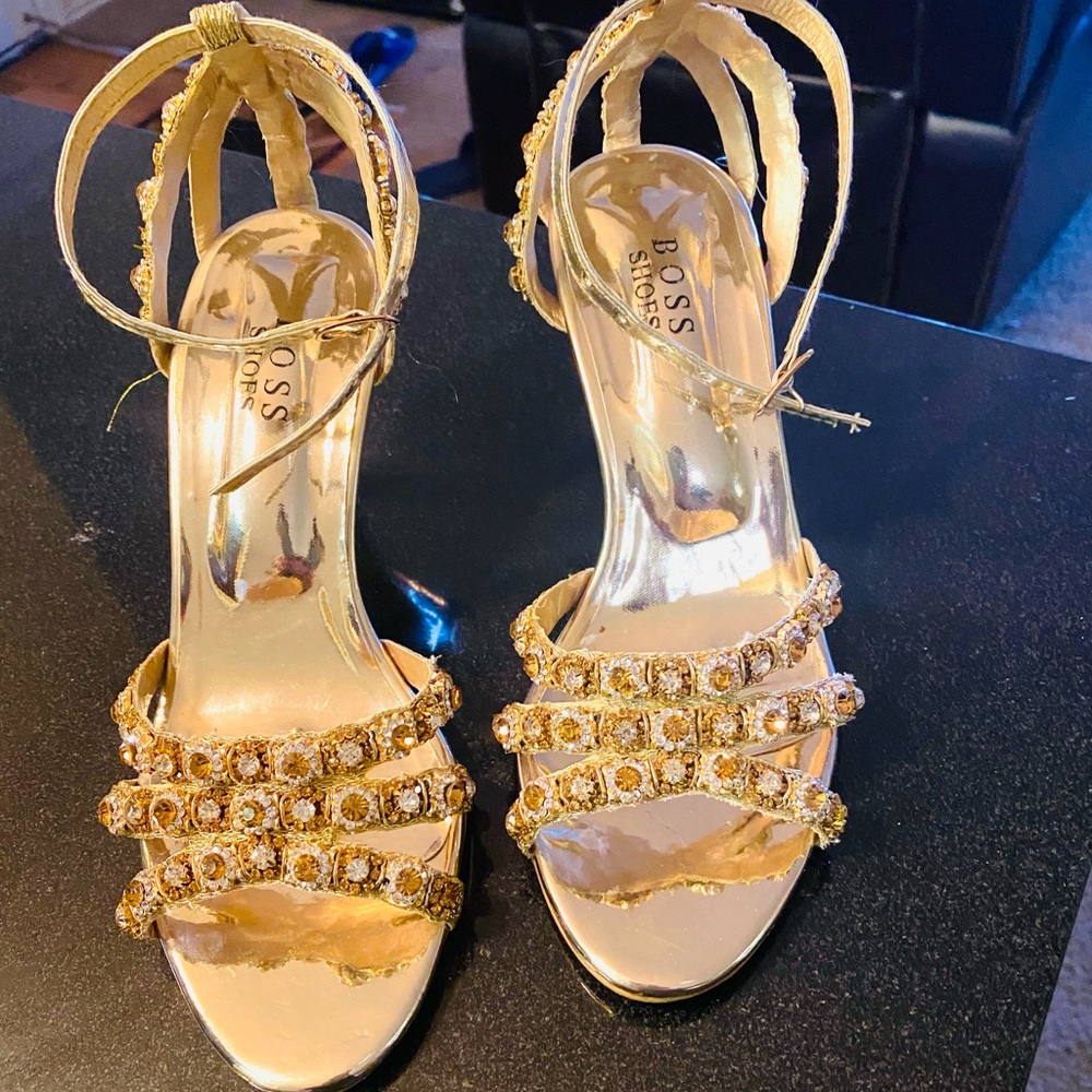Brand new Golden party wear shoes